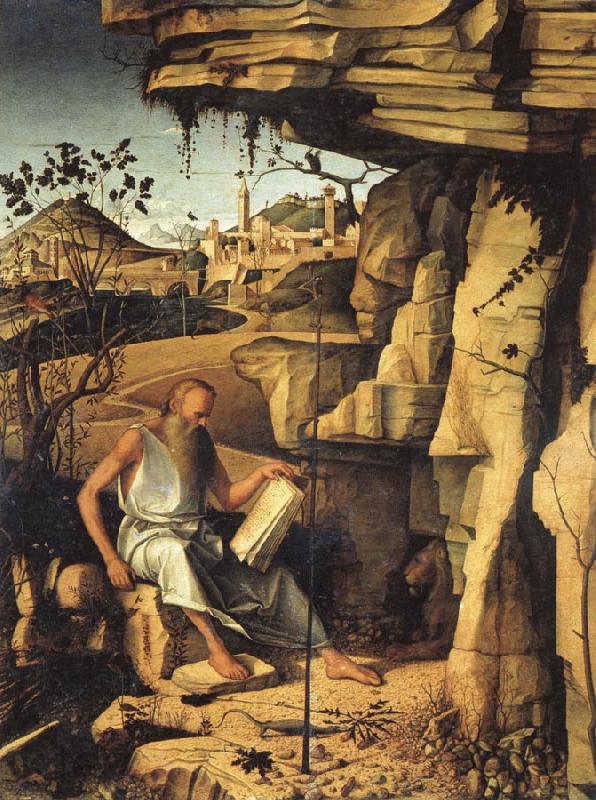 Giovanni Bellini St.Jerome in the Desert Norge oil painting art